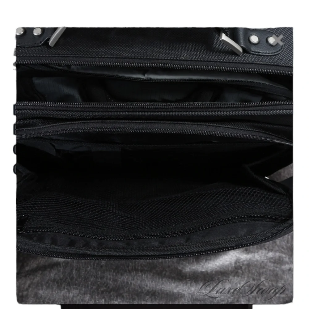 NWOT Dell Black Ballistic Microfiber Multi compartment Hard Shell Computer Bag